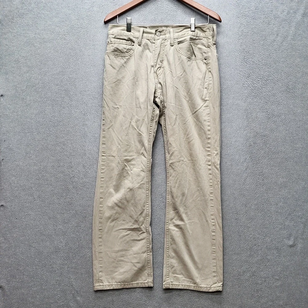 Levi's 559 Men Pants 31X32 Khaki Relaxed Straight Twill‎ 29